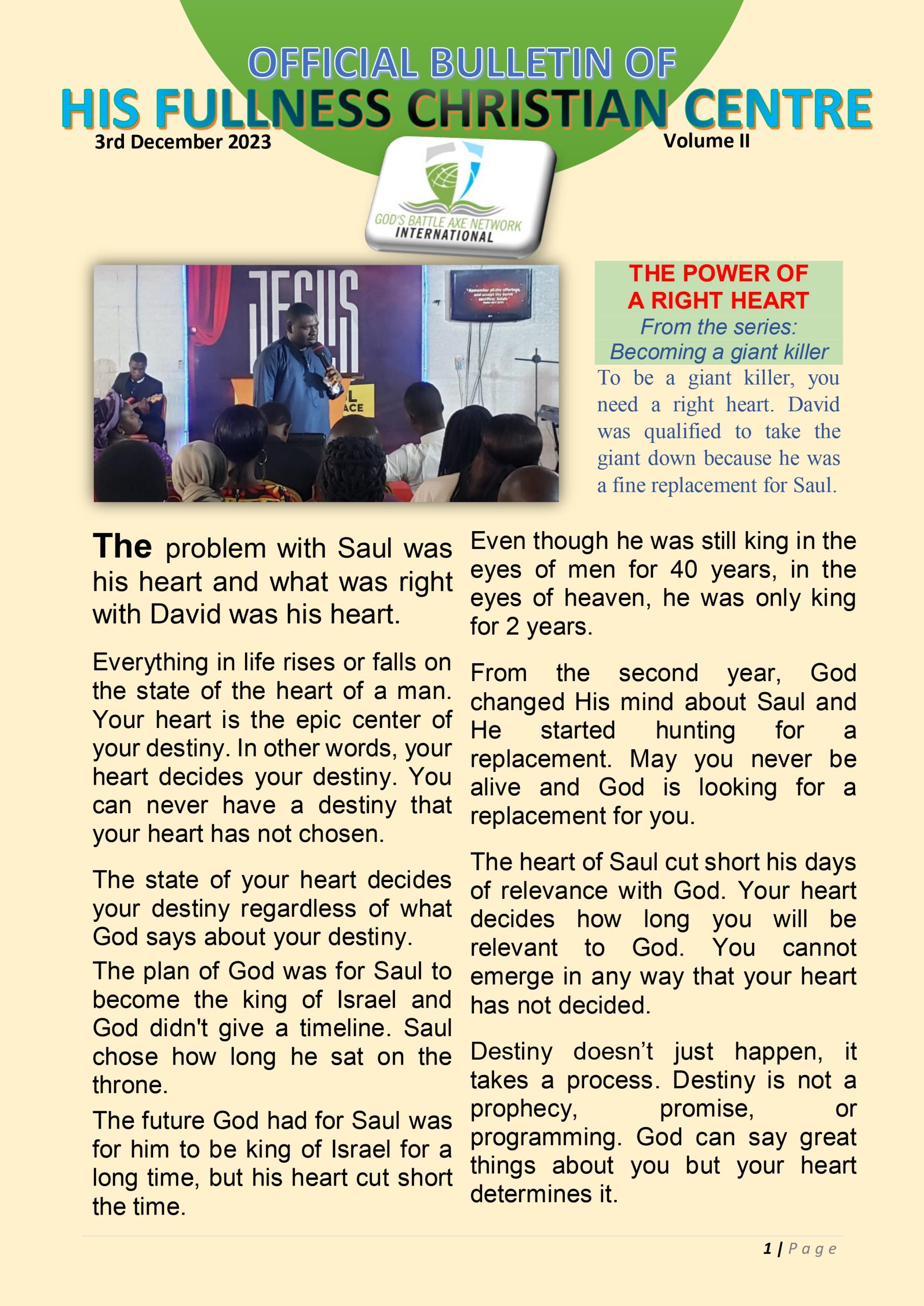 BULLETIN DECMBER 1